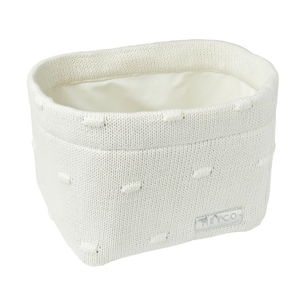 Meyco Mandje Medium Knots Offwhite Meyco Mandje Medium Knots Offwhite