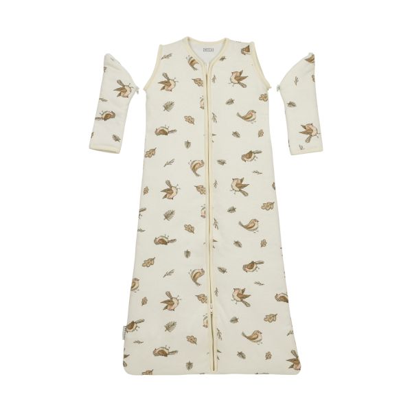 Meyco Baby Slaapzak Met Afritsbare Mouwen Robin Multicolour 90 cm