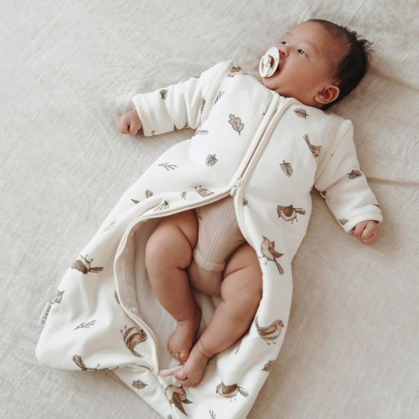 Meyco Baby Slaapzak Met Afritsbare Mouwen Robin Multicolour 70 cm