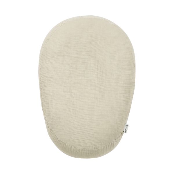 Meyco Baby Uni Relaxhoes Voedingskussen - Pre-Washed Hydrofiel - Soft Sand Meyco Baby Uni Relaxhoes Voedingskussen - Pre-Washed Hydrofiel - Soft Sand