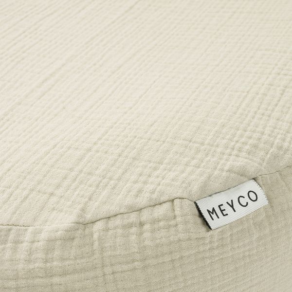 Meyco Baby Uni Relaxhoes Voedingskussen - Pre-Washed Hydrofiel - Soft Sand Meyco Baby Uni Relaxhoes Voedingskussen - Pre-Washed Hydrofiel - Soft Sand