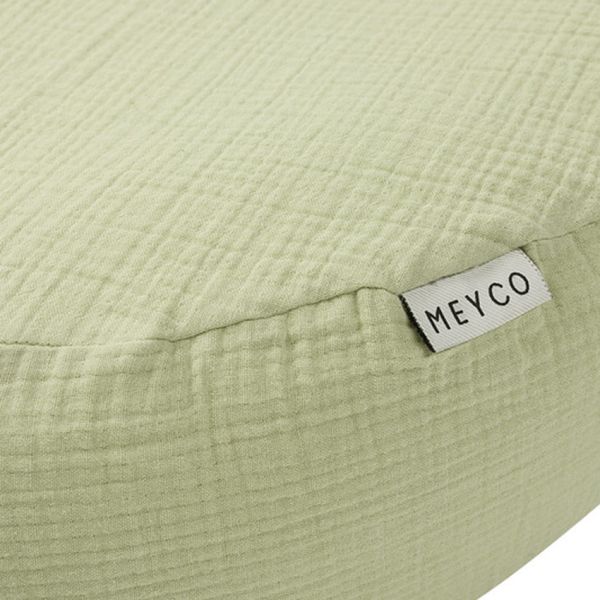 Meyco Baby Uni Relaxhoes Voedingskussen - Pre-Washed Hydrofiel - Soft Olive Meyco Baby Uni Relaxhoes Voedingskussen - Pre-Washed Hydrofiel - Soft Olive