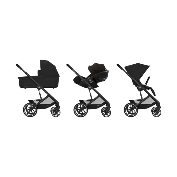 Cybex Kinderwagen 2-in-1 Balios S Lux-3 Moon Black - Black Cybex Kinderwagen 2-in-1 Balios S Lux-3 Moon Black - Black