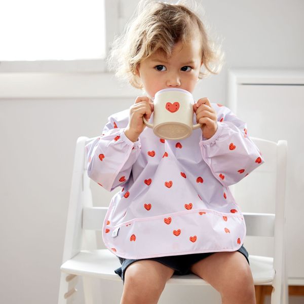 Lässig Slab Lange Mouw Happy Rascals Heart Lavender 2-Pack