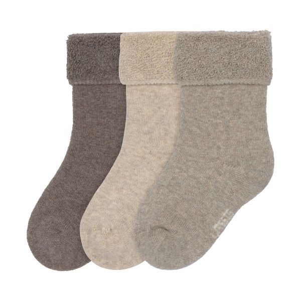 Lässig Terry Socks GOTS - 3-pack - Brown/Beige - Maat 15-18 Lässig Terry Socks GOTS - 3-pack - Brown/Beige - Maat 15-18