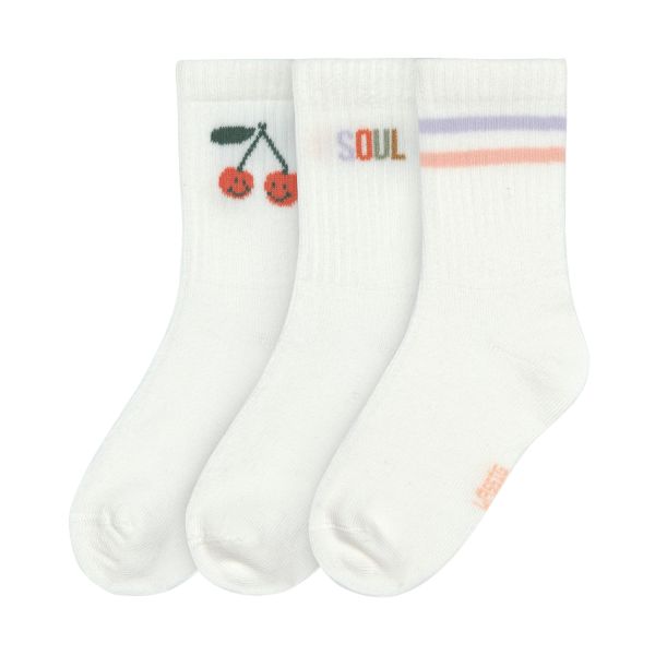 Lässig Tennis Socks GOTS - 3-pack - Cherry - Maat 19-22 Lässig Tennis Socks GOTS - 3-pack - Cherry - Maat 19-22