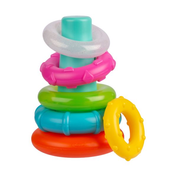 Playgro Sort And Stack Tower With Glitter Ring