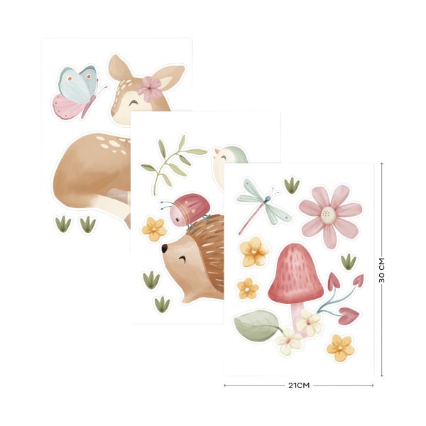 Little Dutch Muurstickers Fairy Garden - 3x A4 Size Sheets Little Dutch Muurstickers Fairy Garden - 3x A4 Size Sheets