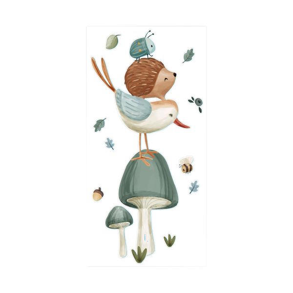 Little Dutch Muurstickers Forest Friends 40 x 80 cm Little Dutch Muurstickers Forest Friends 40 x 80 cm