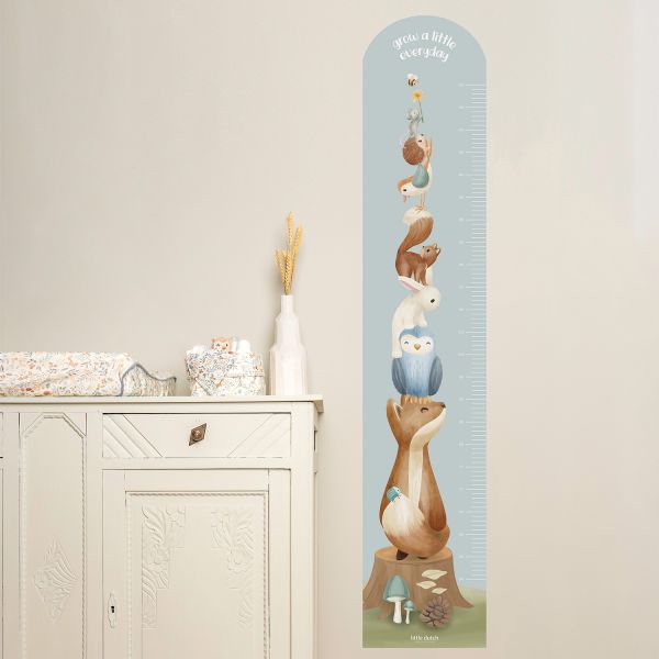 Little Dutch Muursticker Groeimeter Forest Friends 27,5 x 142 cm Little Dutch Muursticker Groeimeter Forest Friends 27,5 x 142 cm