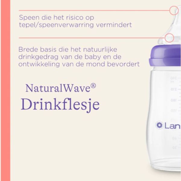 Lansinoh Fles Met Natural Wave Speen 160 ml