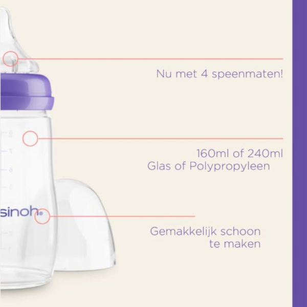 Lansinoh Fles Met Natural Wave Speen 160 ml