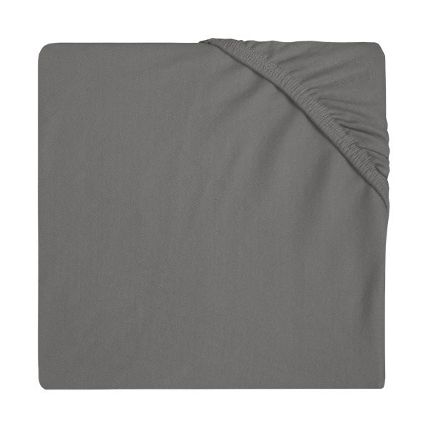 Jollein Wieghoeslaken Jersey 40 x 80/90 cm Storm Grey