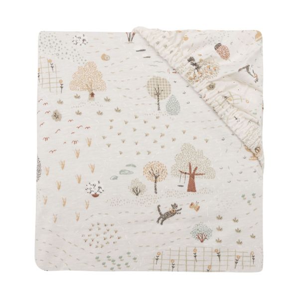 Jollein Hoeslaken Jersey 60x120cm - Tiny Park Jollein Hoeslaken Jersey 60x120cm - Tiny Park