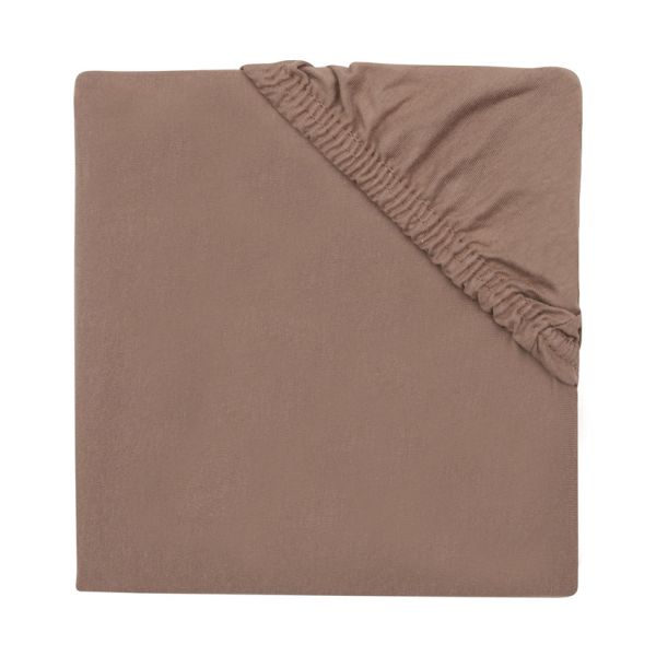 Jollein Hoeslaken Jersey 60x120cm - Milky Coffee