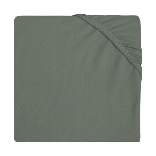 Jollein Ledikanthoeslaken Jersey 60 x 120 cm Ash Green