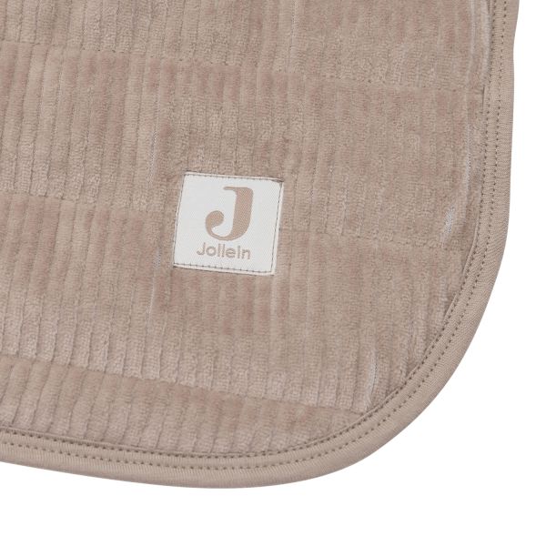 Jollein Deken Wieg 75x100cm Velvet Rib - Milky Coffee