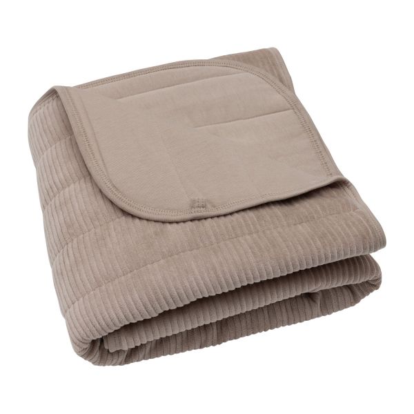 Jollein Deken Wieg 75x100cm Velvet Rib - Milky Coffee