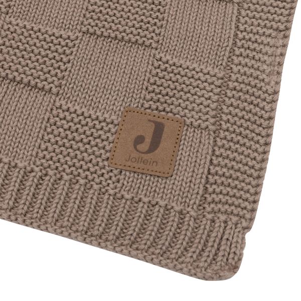 Jollein Deken Wieg - Box Knit - 75 x 100 cm - Milky Coffee Jollein Deken Wieg - Box Knit - 75 x 100 cm - Milky Coffee