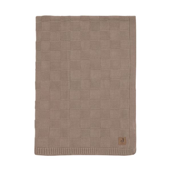 Jollein Deken Wieg - Box Knit - 75 x 100 cm - Milky Coffee Jollein Deken Wieg - Box Knit - 75 x 100 cm - Milky Coffee