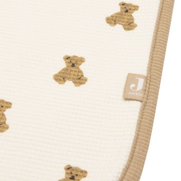 Jollein Wiegdeken - 75 x 100 cm - Mini Teddy Bear - Little Waffle