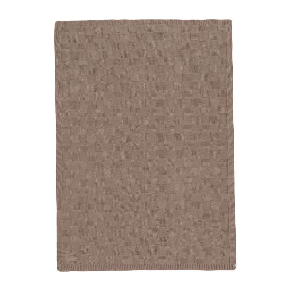 Jollein Deken Ledikant - Box Knit - 100 x 150 cm - Milky Cofee