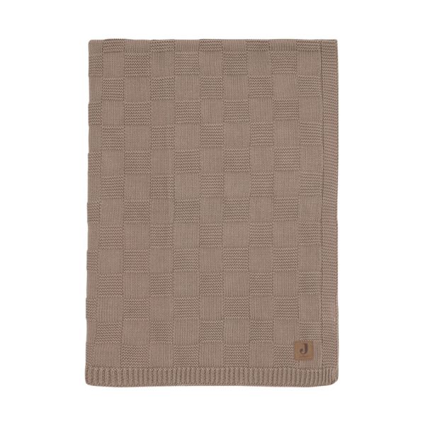 Jollein Deken Ledikant - Box Knit - 100 x 150 cm - Milky Cofee