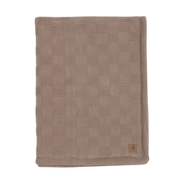 Jollein Deken Wieg Box Knit - Velvet - 75 x 100 cm - Milky Coffee