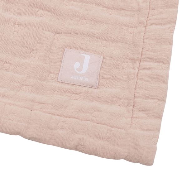 Jollein Deken - 75 x 100 cm - Hydrofiel - Jacquard Wild Rose GOTS 