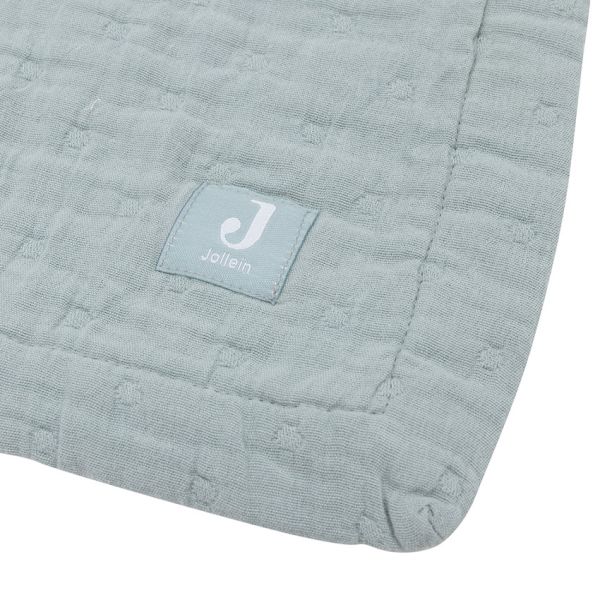 Jollein Deken - 75 x 100 cm - Hydrofiel - Jacquard Sea Green 