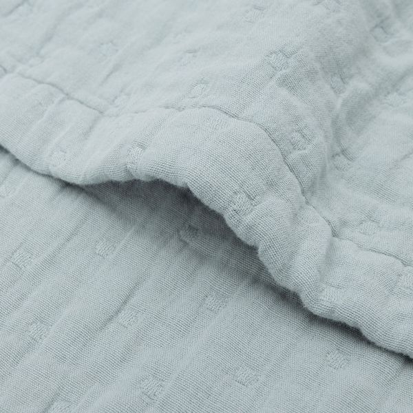 Jollein Deken - 75 x 100 cm - Hydrofiel - Jacquard Sea Green 