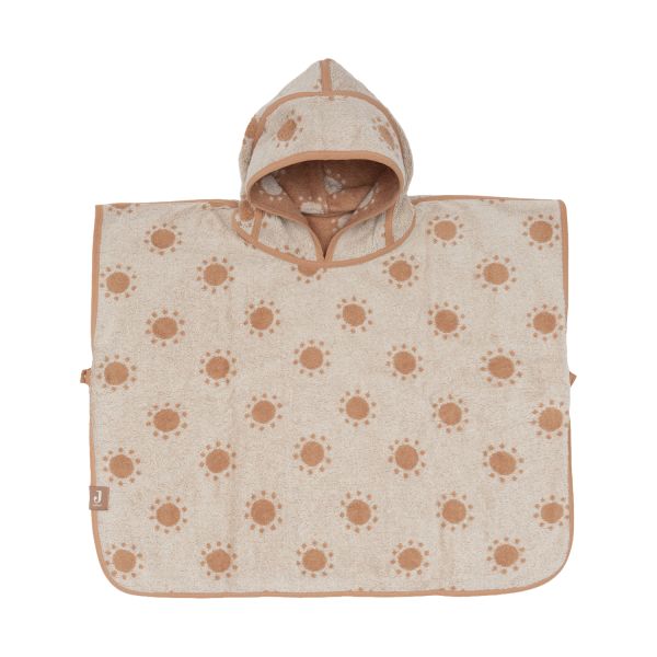 Jollein Jacquard Badponcho - 2-zijdig - Badstof - Sun