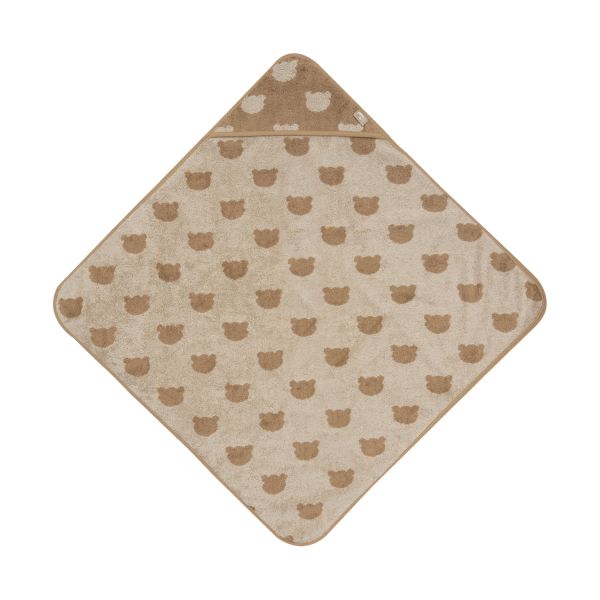 Jollein Badcape Badstof 75x75cm Jacquard Teddy Bear