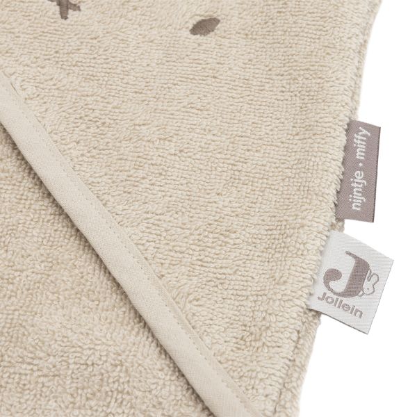 Jollein Badcape Nijntje - Badstof - 75x75 cm - Warm Sand