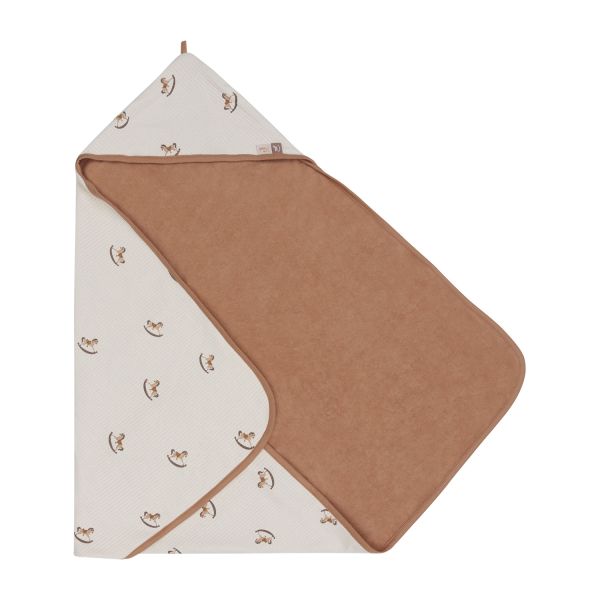 Jollein Badcape Print - Badstof - 75x75 cm - Nostalgic Ride Jollein Badcape Print - Badstof - 75x75 cm - Nostalgic Ride