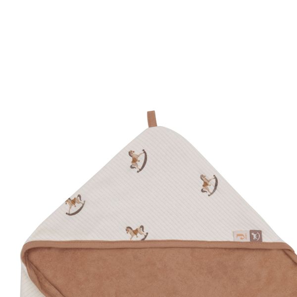 Jollein Badcape Print - Badstof - 75x75 cm - Nostalgic Ride Jollein Badcape Print - Badstof - 75x75 cm - Nostalgic Ride
