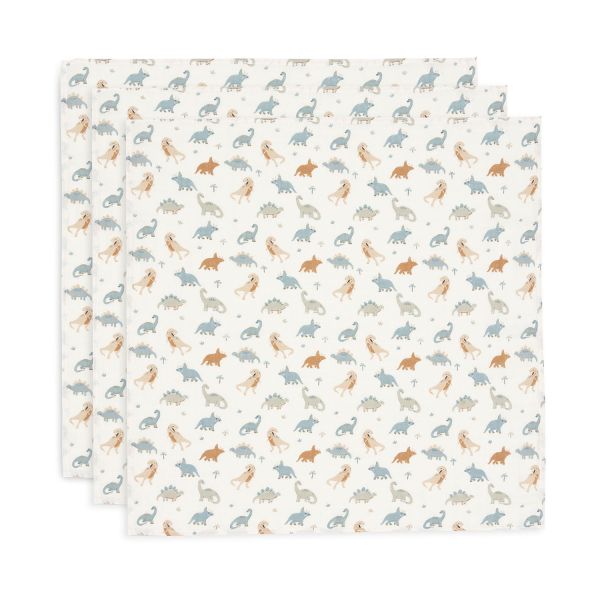 Jollein Roarsome Small Multidoek - 3 Pack - 70 x 70 cm - Hydrofiel Jollein Roarsome Small Multidoek - 3 Pack - 70 x 70 cm - Hydrofiel