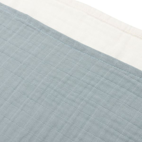 Jollein Tetra Doek Small - 4 Stuks - 70 x 70 cm - Sea Green/Ivory Jollein Tetra Doek Small - 4 Stuks - 70 x 70 cm - Sea Green/Ivory