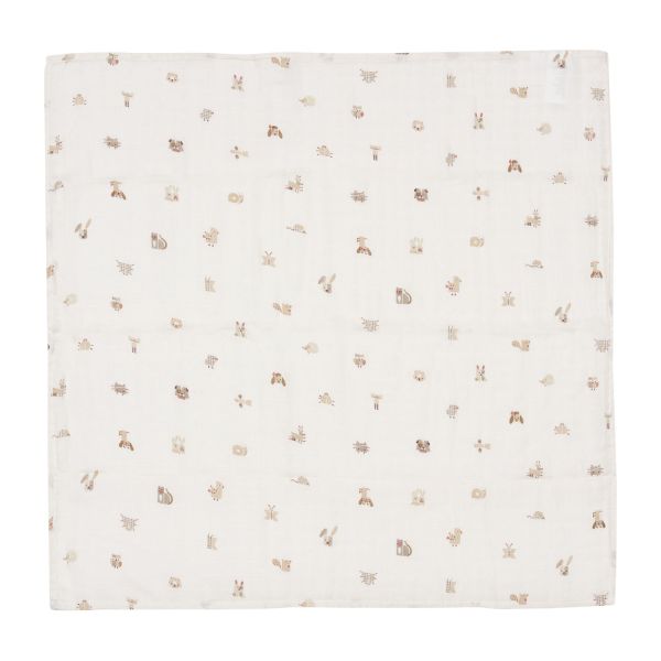 Jollein Tetra Doek Small 70x70 cm - Animal Friends – 3 Stuks Jollein Tetra Doek Small 70x70 cm - Animal Friends – 3 Stuks