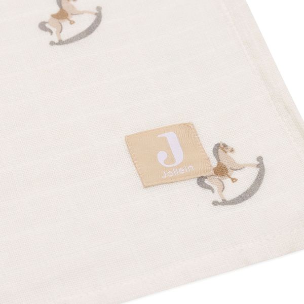 Jollein Nostalgic Ride Large Multidoek - 2 Pack - 115 x 115 cm - Hydrofiel