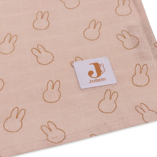 Jollein Multidoek Hydrofiel Large Miffy Silhouettes Wild Rose 115 x 115 cm 2 Pack Jollein Multidoek Hydrofiel Large Miffy Silhouettes Wild Rose 115 x 115 cm 2 Pack