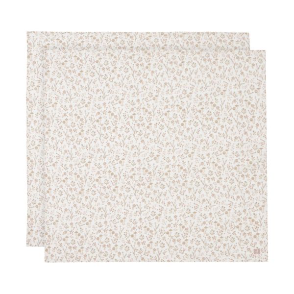 Jollein Bloomy Tetra Doek Large - 2 Stuks - 115 x 115 cm Jollein Bloomy Tetra Doek Large - 2 Stuks - 115 x 115 cm