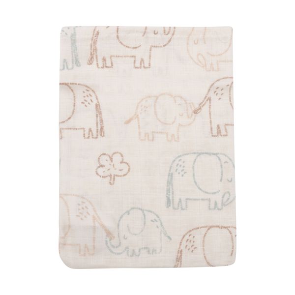 Jollein Tetra Washandje - Elephant Tales - 15x20 cm - 3 Stuks Jollein Tetra Washandje - Elephant Tales - 15x20 cm - 3 Stuks