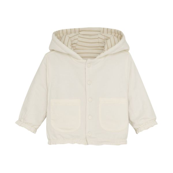 Noppies Neddie Jasje - Stripe - Maat 50 - Offwhite