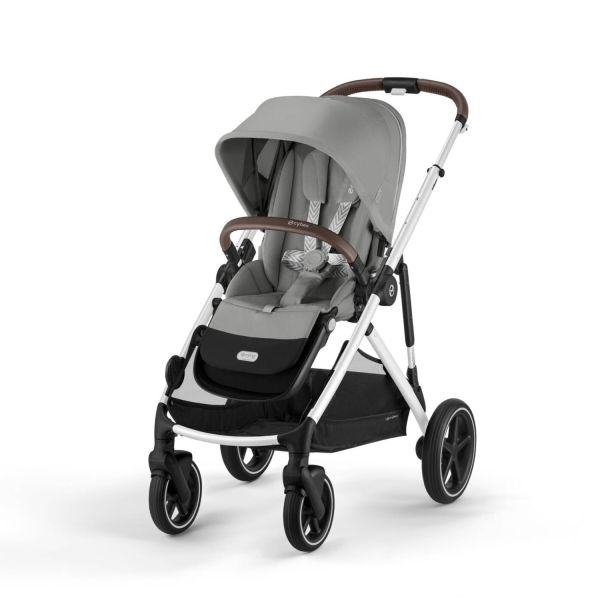 Cybex Gazelle S Kinderwagen 2-in-1 - Silver - Stone Grey / Mid Grey Cybex Gazelle S Kinderwagen 2-in-1 - Silver - Stone Grey / Mid Grey
