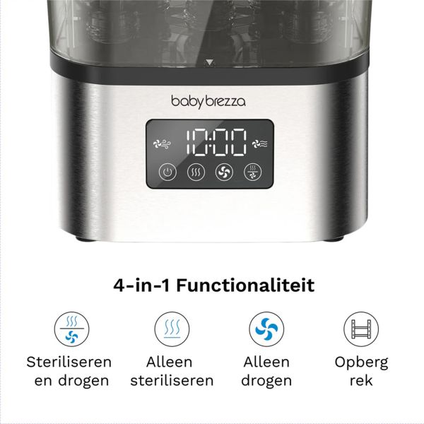 Baby Brezza Sterilisator & Droger - SuperQuick - Matt Black