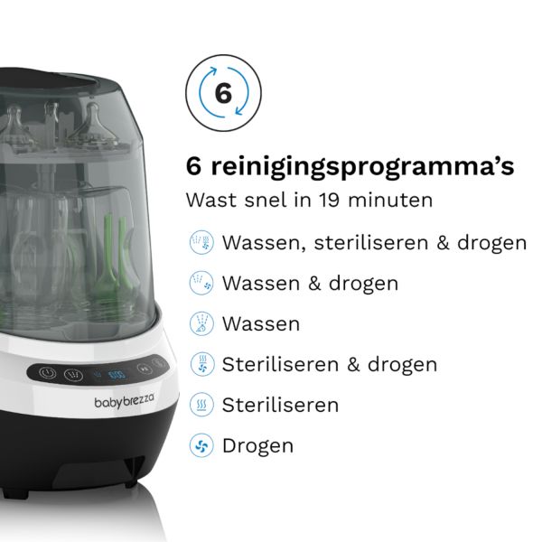 Baby Brezza Bottle Washer Pro - Black / White