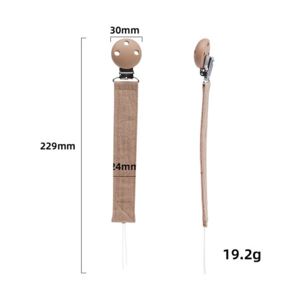 Funnies Speenkoord Met Clip - Caramel Funnies Speenkoord Met Clip - Caramel