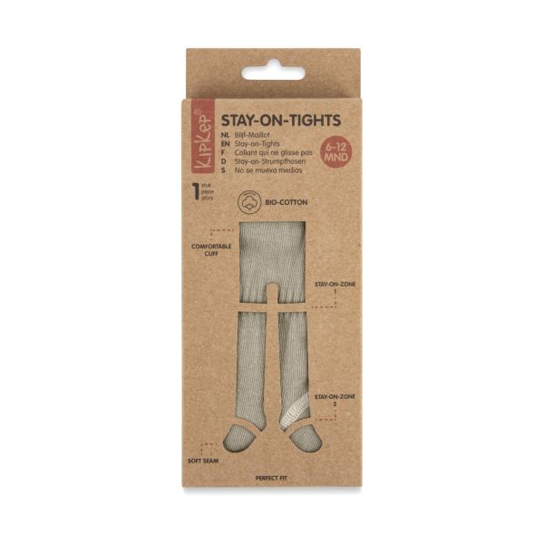 Kipkep Stay-On-Tights - 6-12 Mnd - Cookie (Sand) 