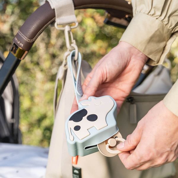 Done By Deer Dotti Fopspeendoosje - Silicone - Blue